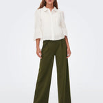 Pantalones Geggo Dark Olive - ECRU