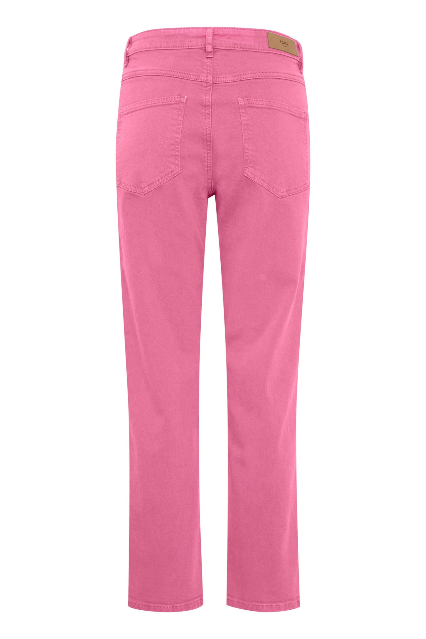 Pantalones ICHI Cenny Raven Super Pink - ECRU