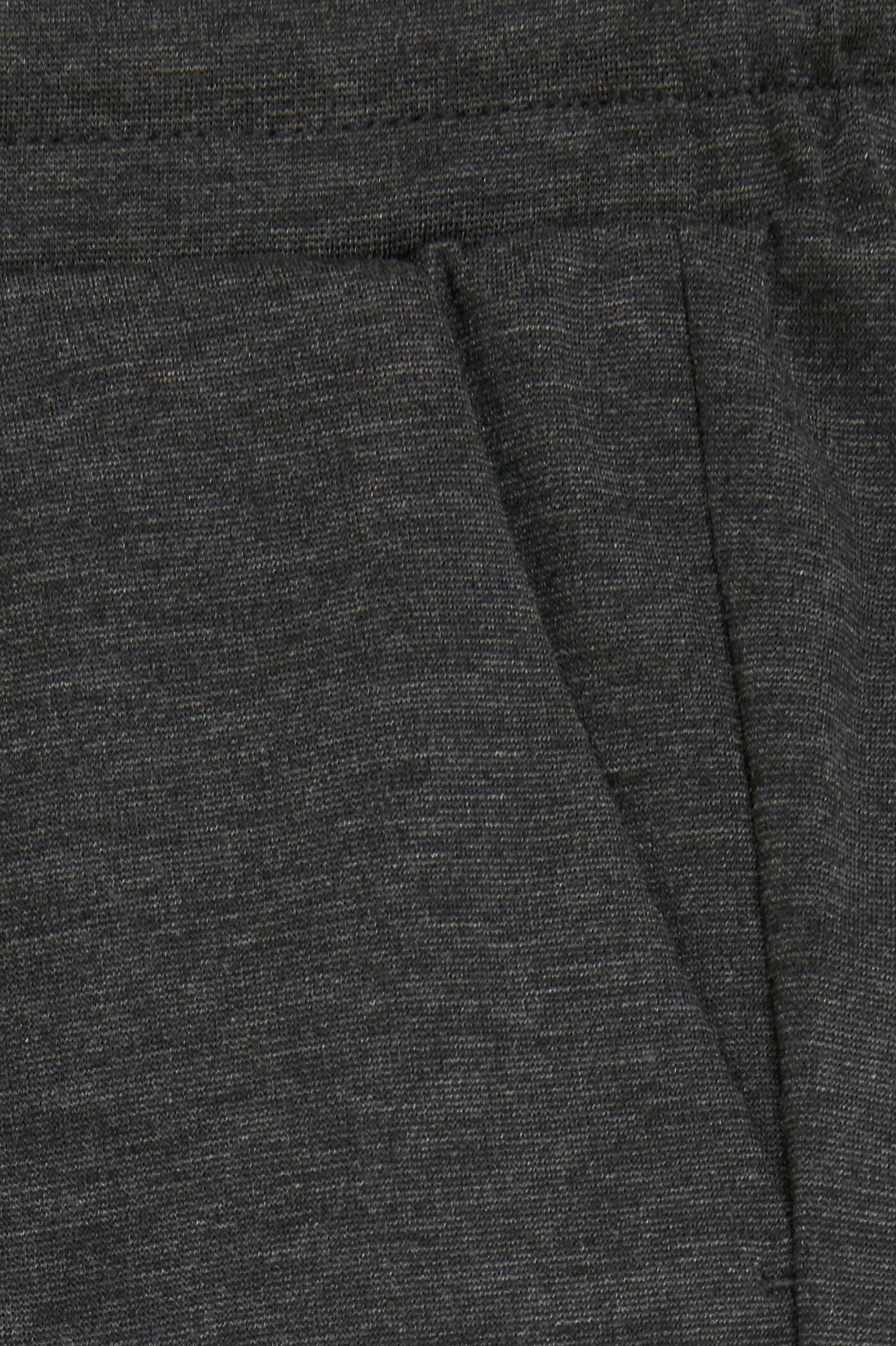 Pantalones ICHI Kate Cropped Dark Grey Melange - ECRU