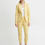 Pantalones ICHI Kate Cropped Jojoba - ECRU