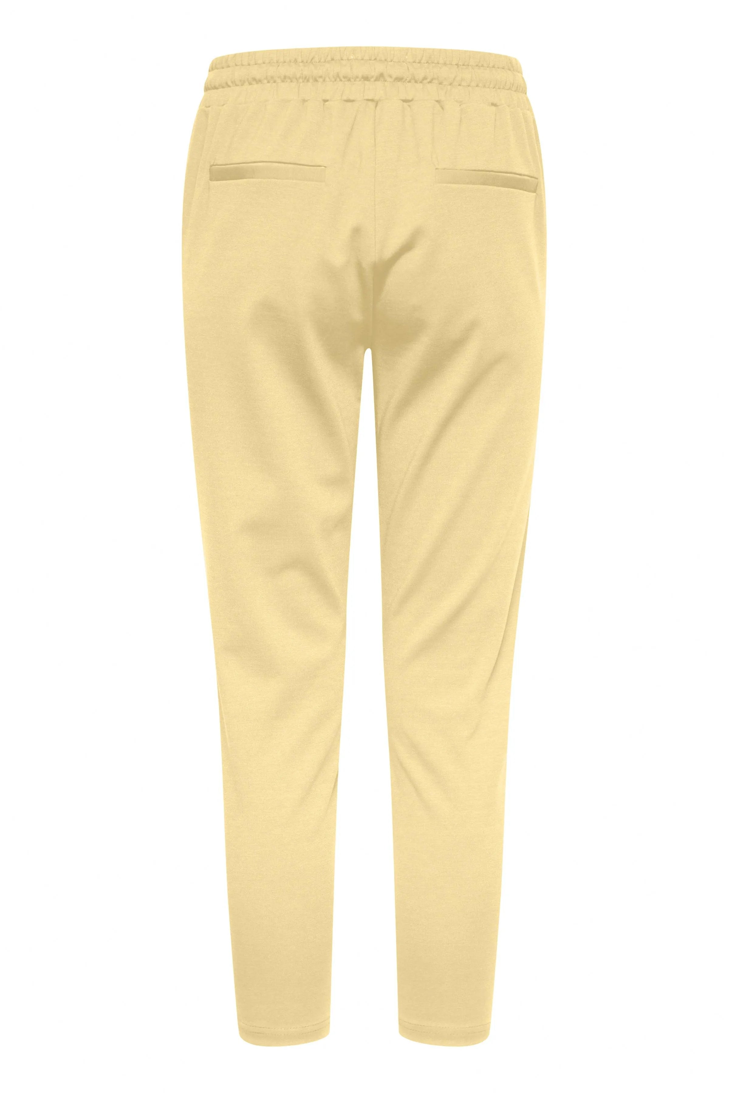 Pantalones ICHI Kate Cropped Jojoba - ECRU
