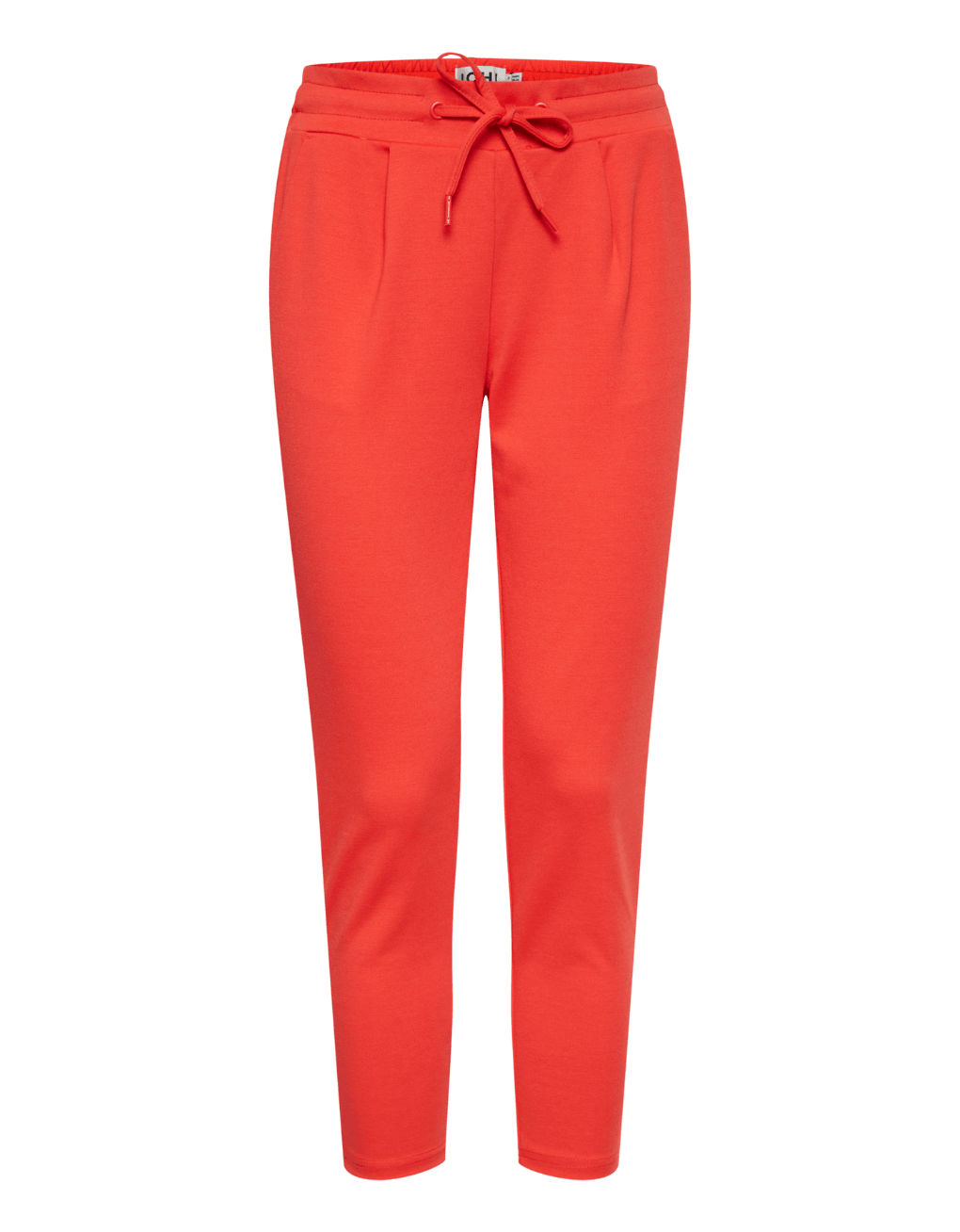 Pantalones ICHI Kate Cropped Poppy Red - ECRU