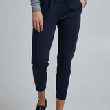 Pantalones ICHI Kate Cropped Total Eclipse - ECRU