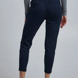 Pantalones ICHI Kate Cropped Total Eclipse - ECRU