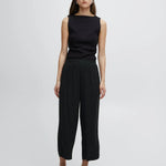 Pantalones ICHI Marrakech Black - ECRU