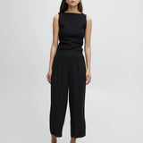 Pantalones ICHI Marrakech Black - ECRU