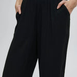 Pantalones ICHI Marrakech Black - ECRU