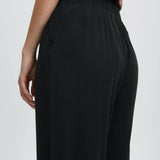 Pantalones ICHI Marrakech Black - ECRU