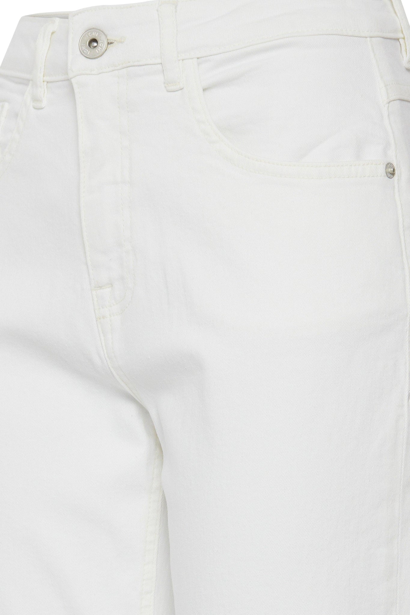 Pantalones ICHI Vaqueros Blancos Ziggy Trend - ECRU