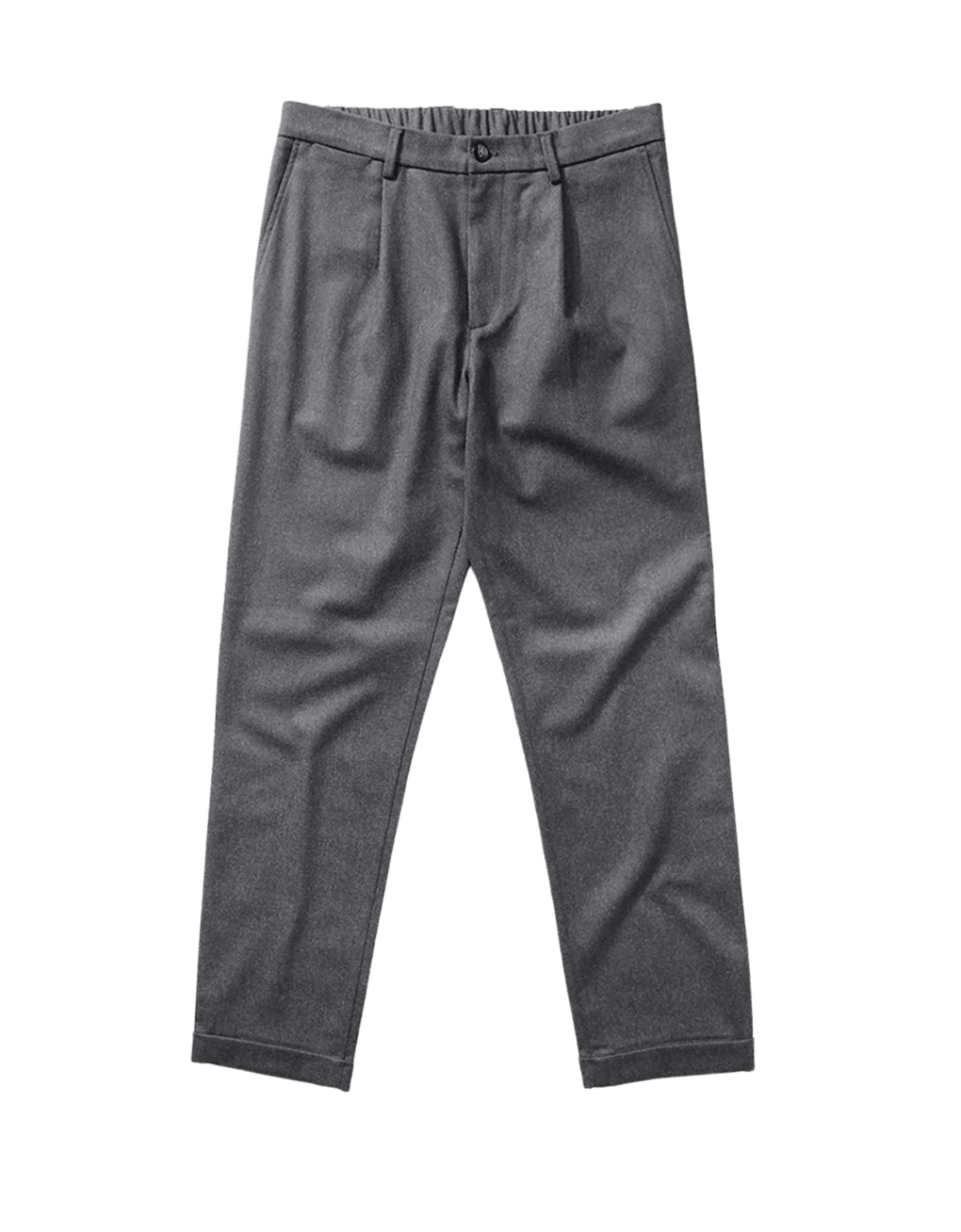 Pantalones Jack Plain Grey Melange - ECRU