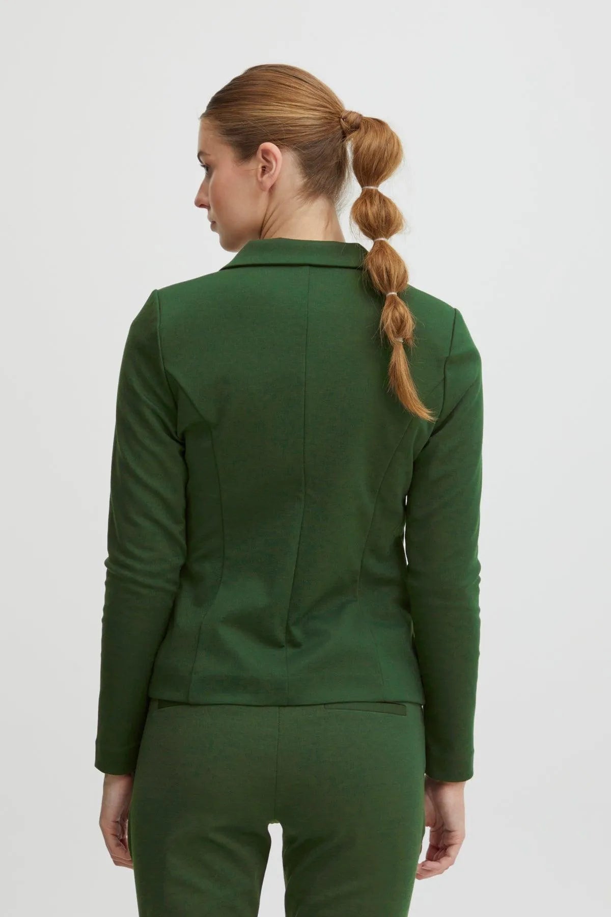 Pantalones Kate Cropped Kombu Green - ECRU