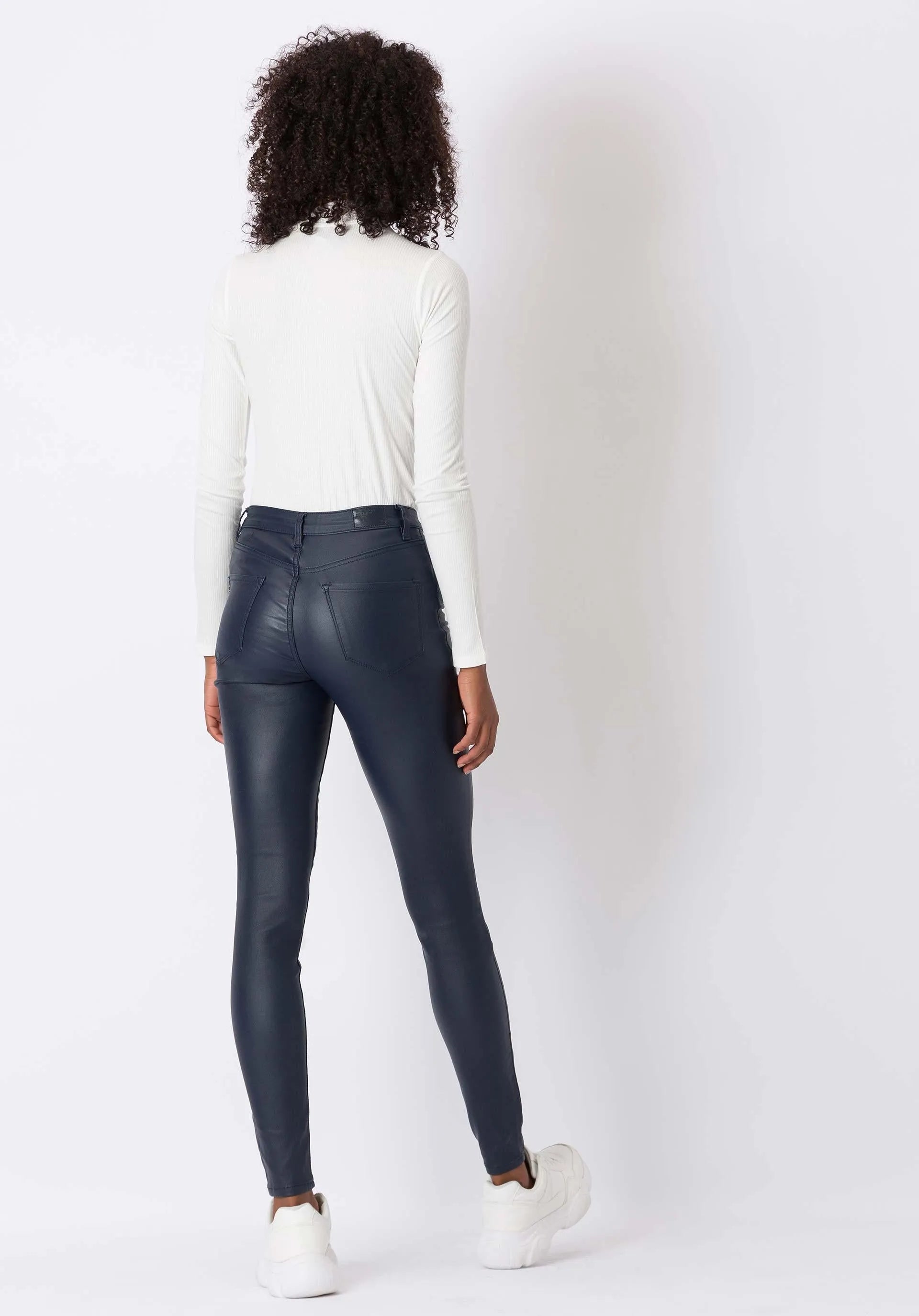 Pantalones Lauren 238 Black Iris - ECRU