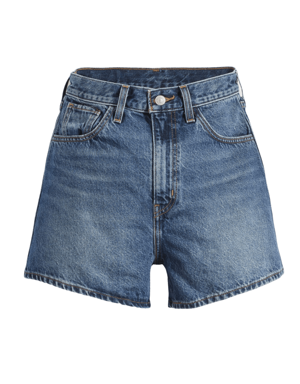 Pantalones Levi's® Cortos Mom De Los 80 Medium Indigo Worn In Azul - ECRU