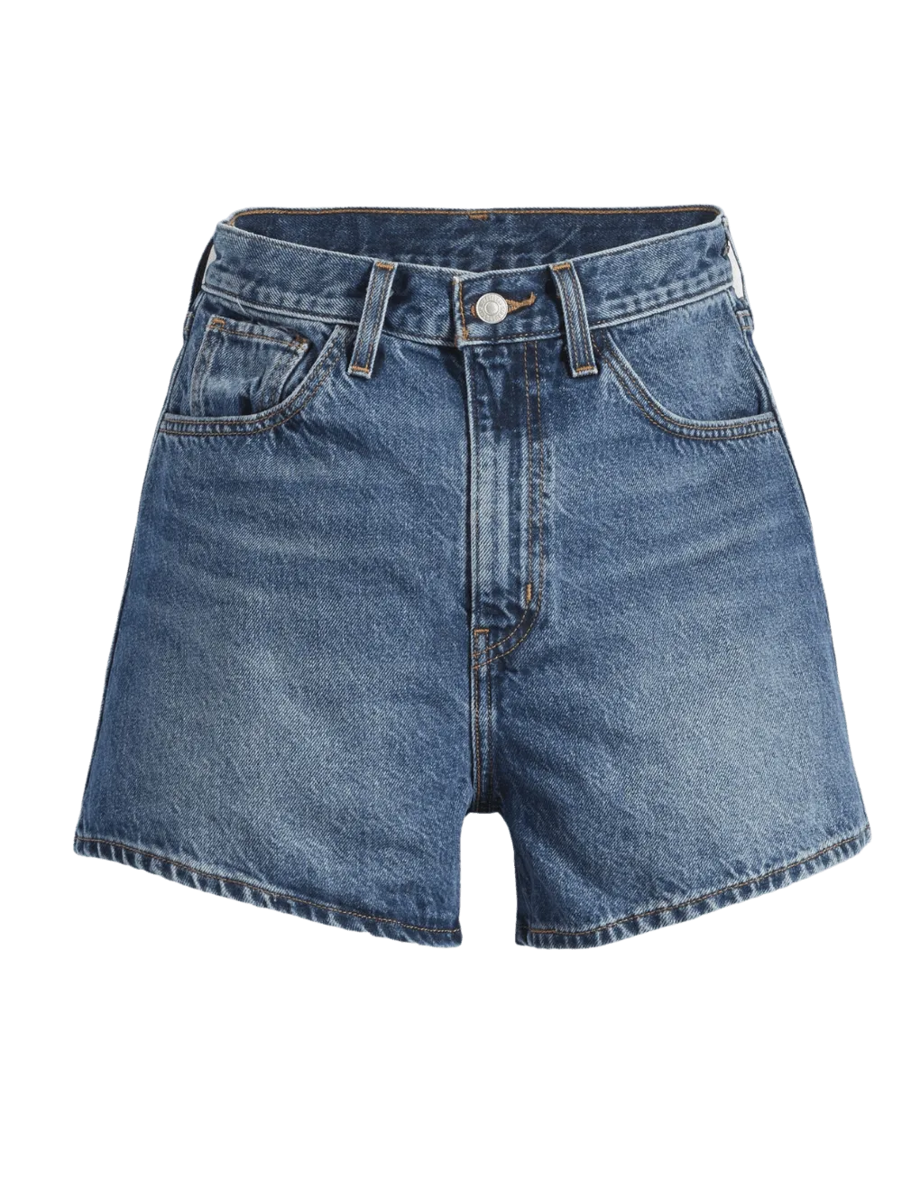 Pantalones Levi's® Cortos Mom De Los 80 Medium Indigo Worn In Azul - ECRU