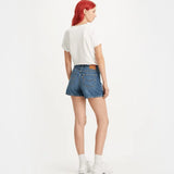Pantalones Levi's® Cortos Mom De Los 80 Medium Indigo Worn In Azul - ECRU