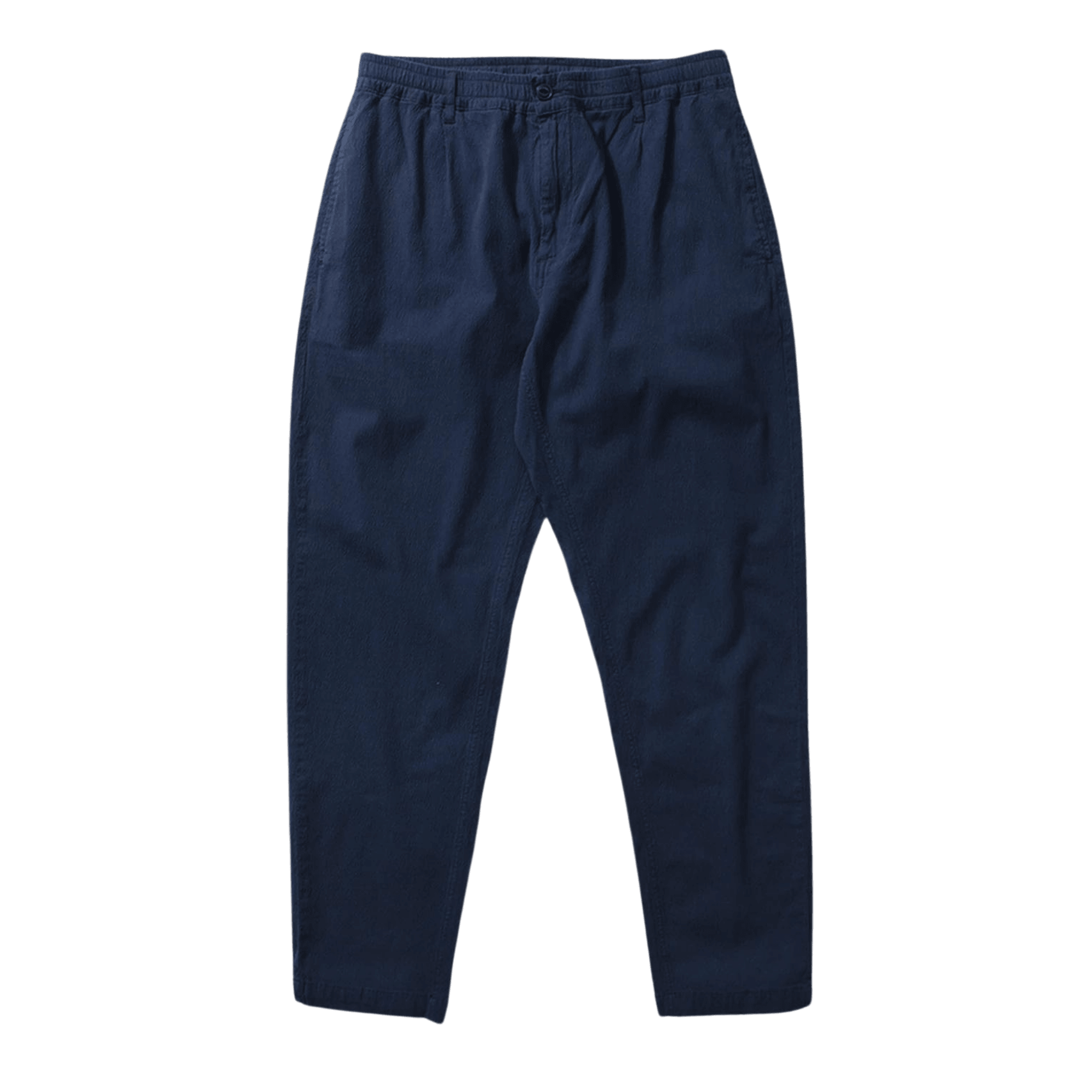 Pantalones Murano Seersucker Plain Navy - ECRU