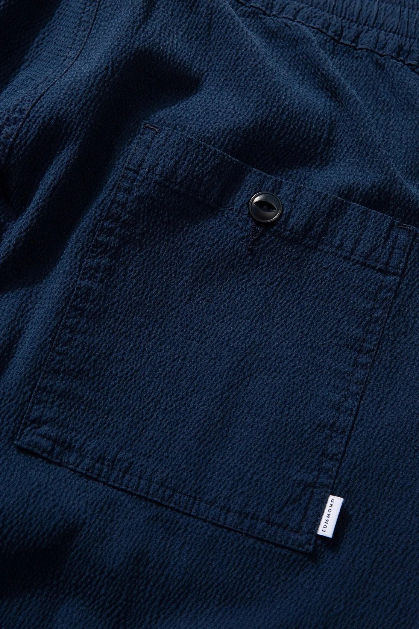 Pantalones Murano Seersucker Plain Navy - ECRU