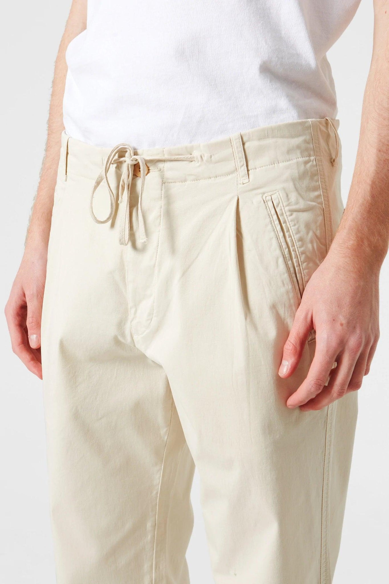 Pantalones Owen Plain Beige - ECRU