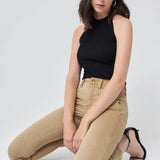 Pantalones Push In Secret Skinny Con Color - ECRU