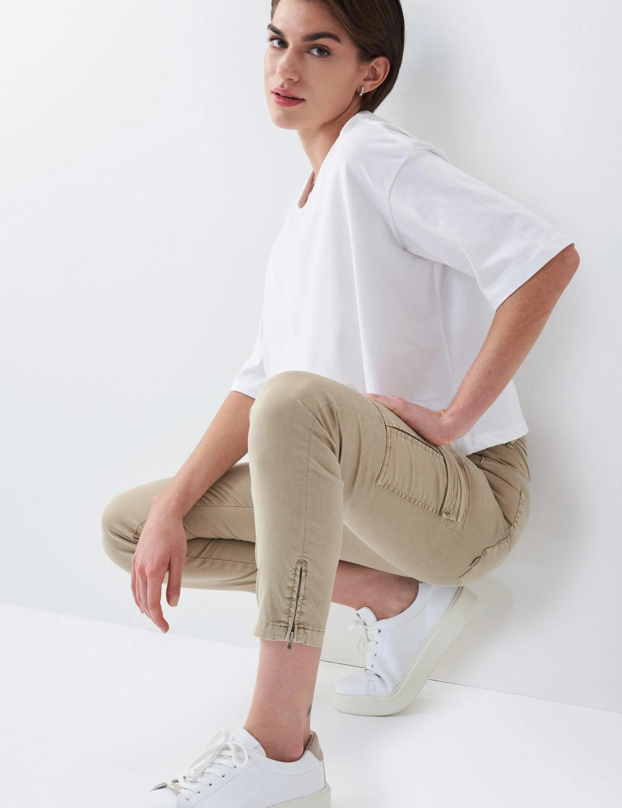 Pantalones Secret Glamour Cargo - ECRU