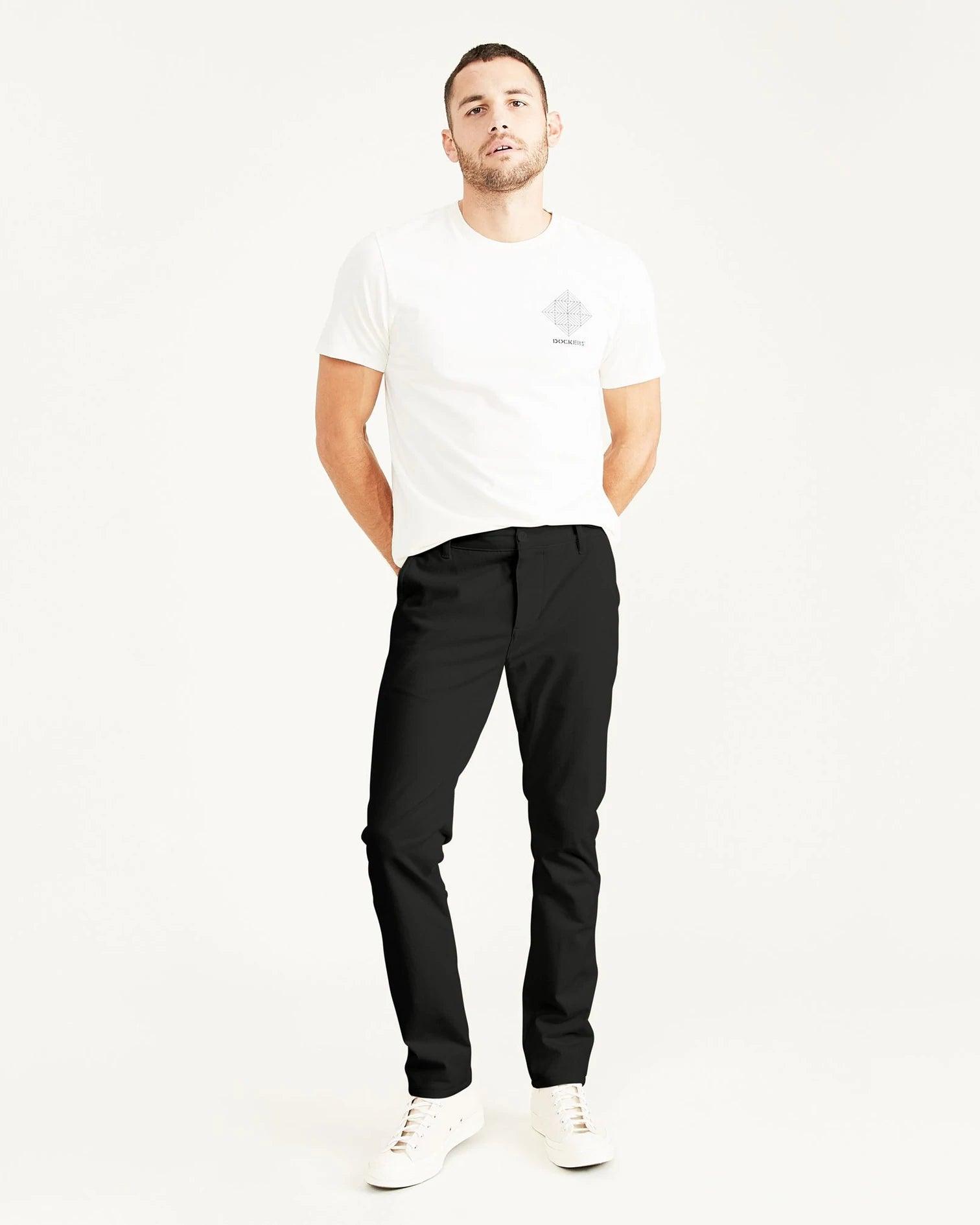 Pantalones Skinny Fit Supreme Flex Alpha Khaki Black - ECRU