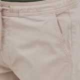 Pantalones Slim-Truc Cuff Simple Taupe - ECRU