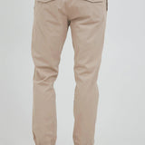 Pantalones Slim-Truc Cuff Simple Taupe - ECRU