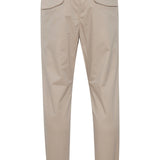 Pantalones Slim-Truc Cuff Simple Taupe - ECRU