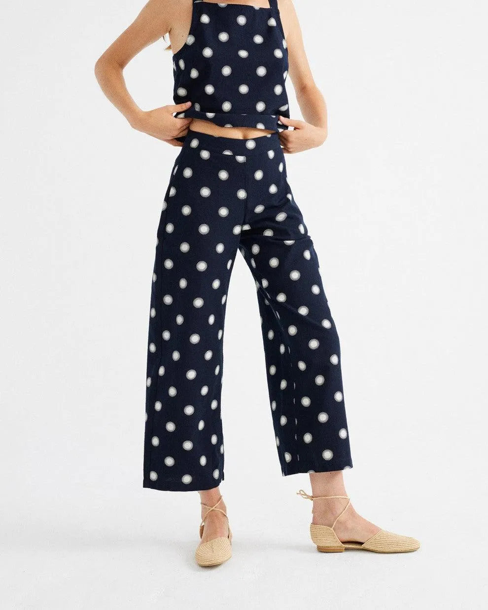 Pantalones Soles Begonia - ECRU