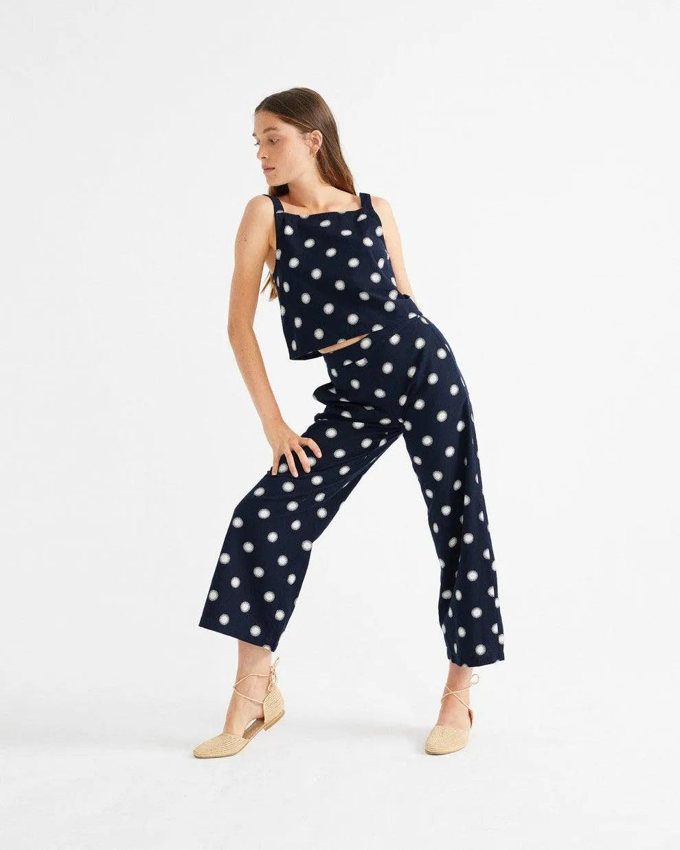 Pantalones Soles Begonia - ECRU