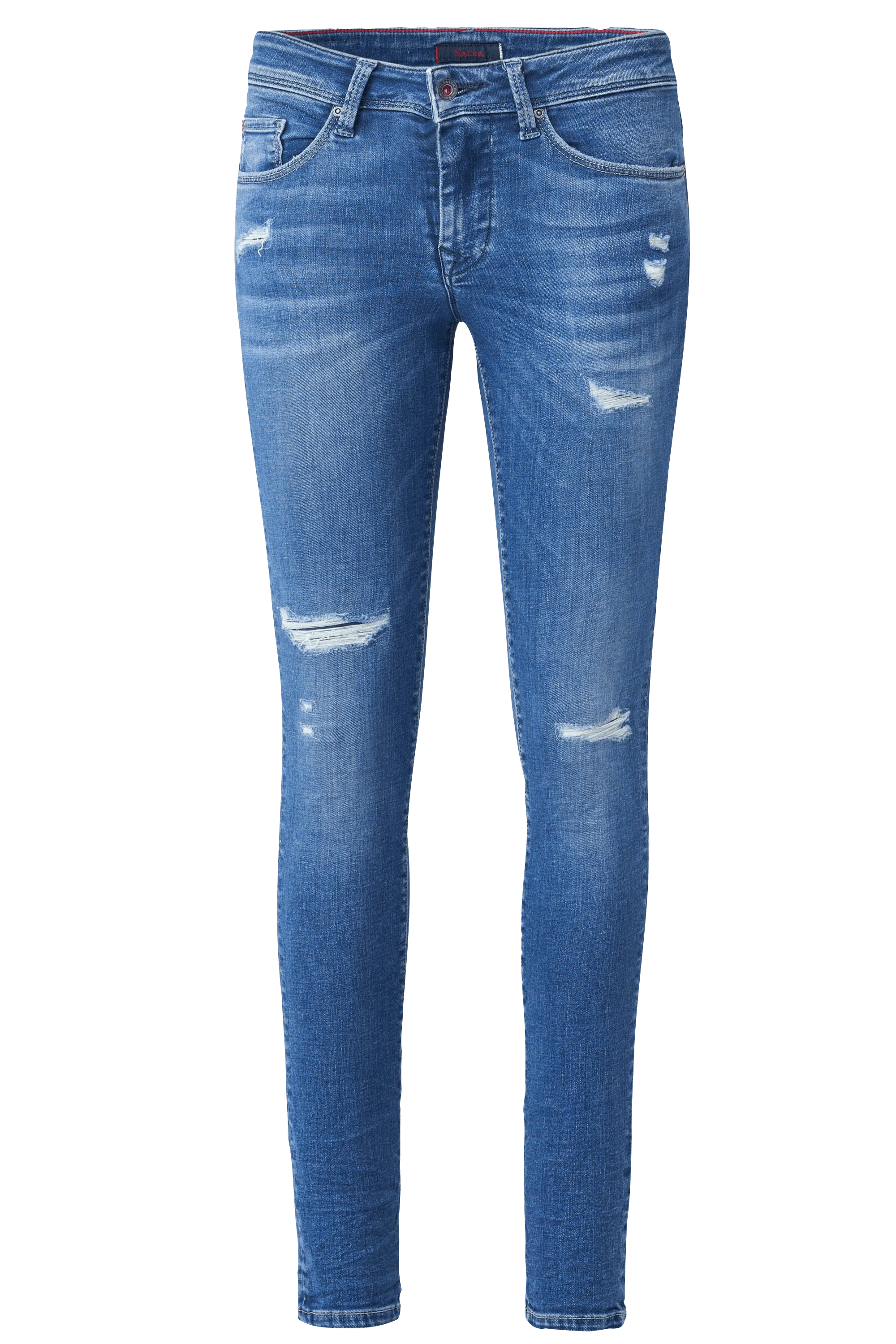 Pantalones Vaqueros Colette Skinny Con Rotos - ECRU