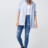 Pantalones Vaqueros Colette Skinny Con Rotos - ECRU