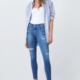 Pantalones Vaqueros Colette Skinny Con Rotos - ECRU