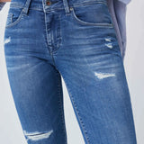Pantalones Vaqueros Colette Skinny Con Rotos - ECRU