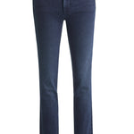 Pantalones vaqueros Push In Secret con detalles en napa - ECRU