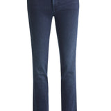 Pantalones vaqueros Push In Secret con detalles en napa - ECRU