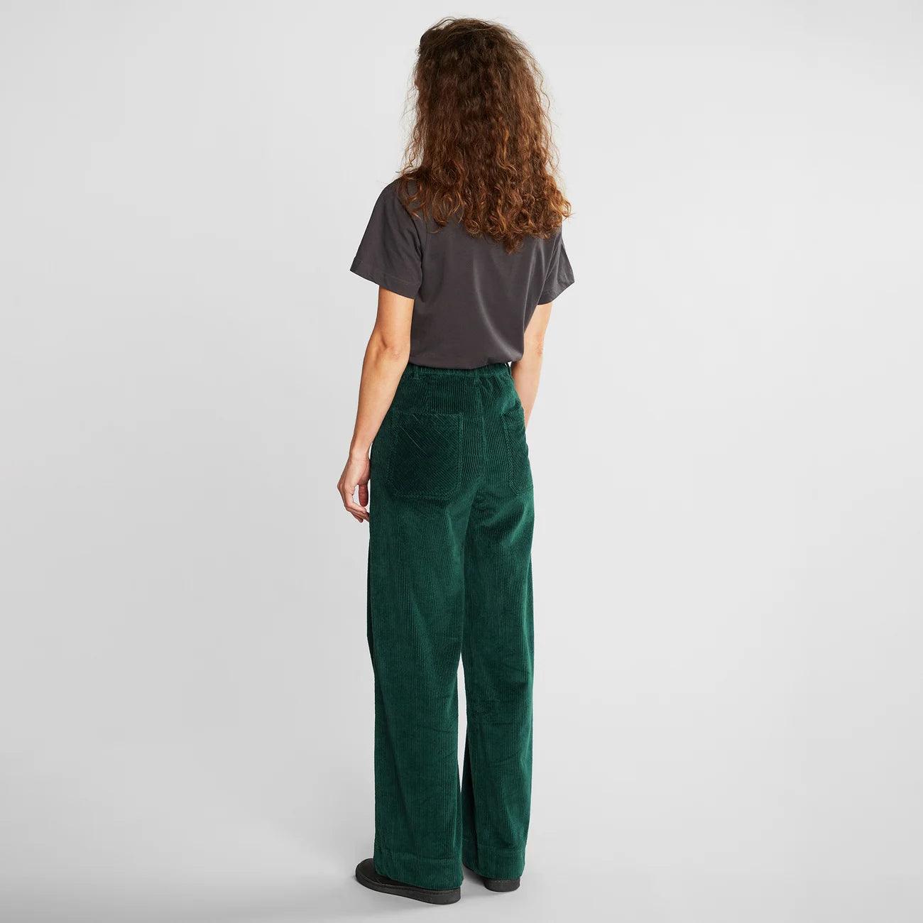 Pantalones Workwear Vara Corduroy Verde Oscuro - ECRU