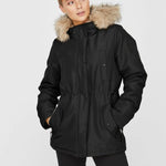 Parka Capucha piel - ECRU