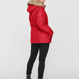 Parka Capucha piel - ECRU