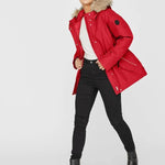 Parka Capucha piel - ECRU