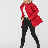 Parka Capucha piel - ECRU