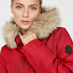 Parka Capucha piel - ECRU