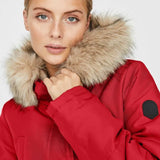 Parka Capucha piel - ECRU