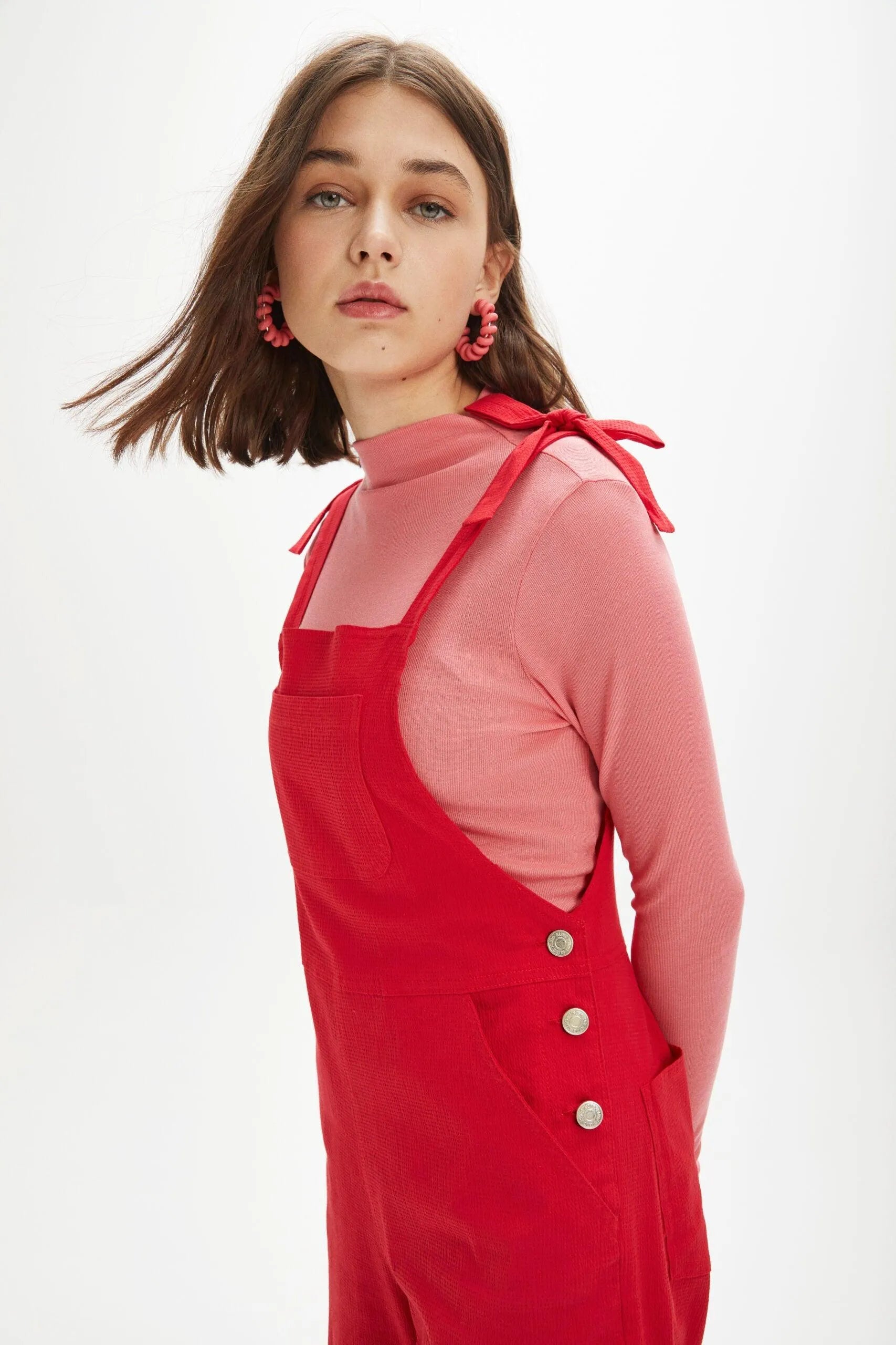 Peto largo lazos - ECRU