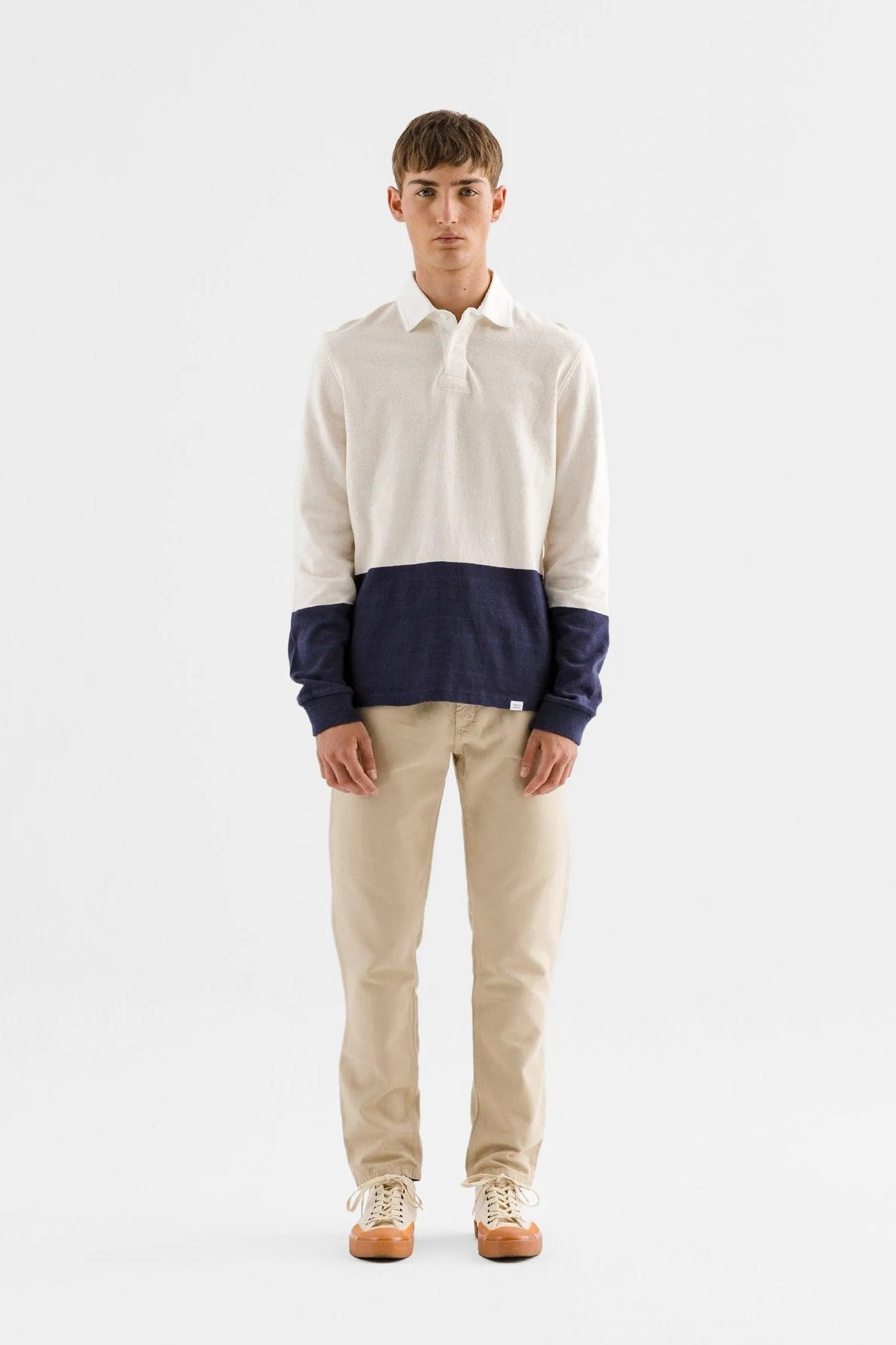 Polo Color Block - ECRU
