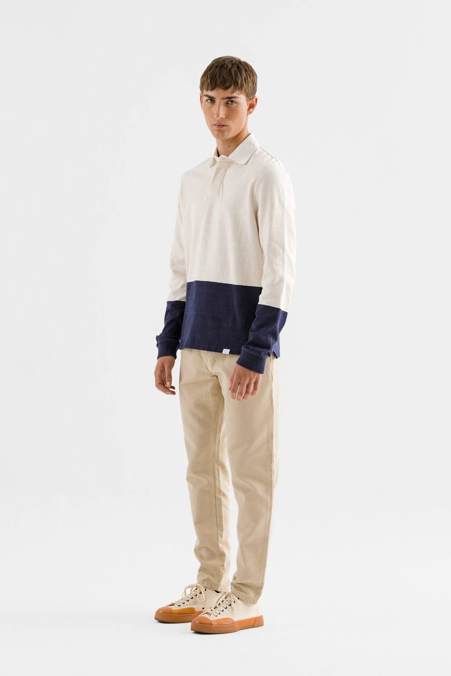 Polo Color Block - ECRU