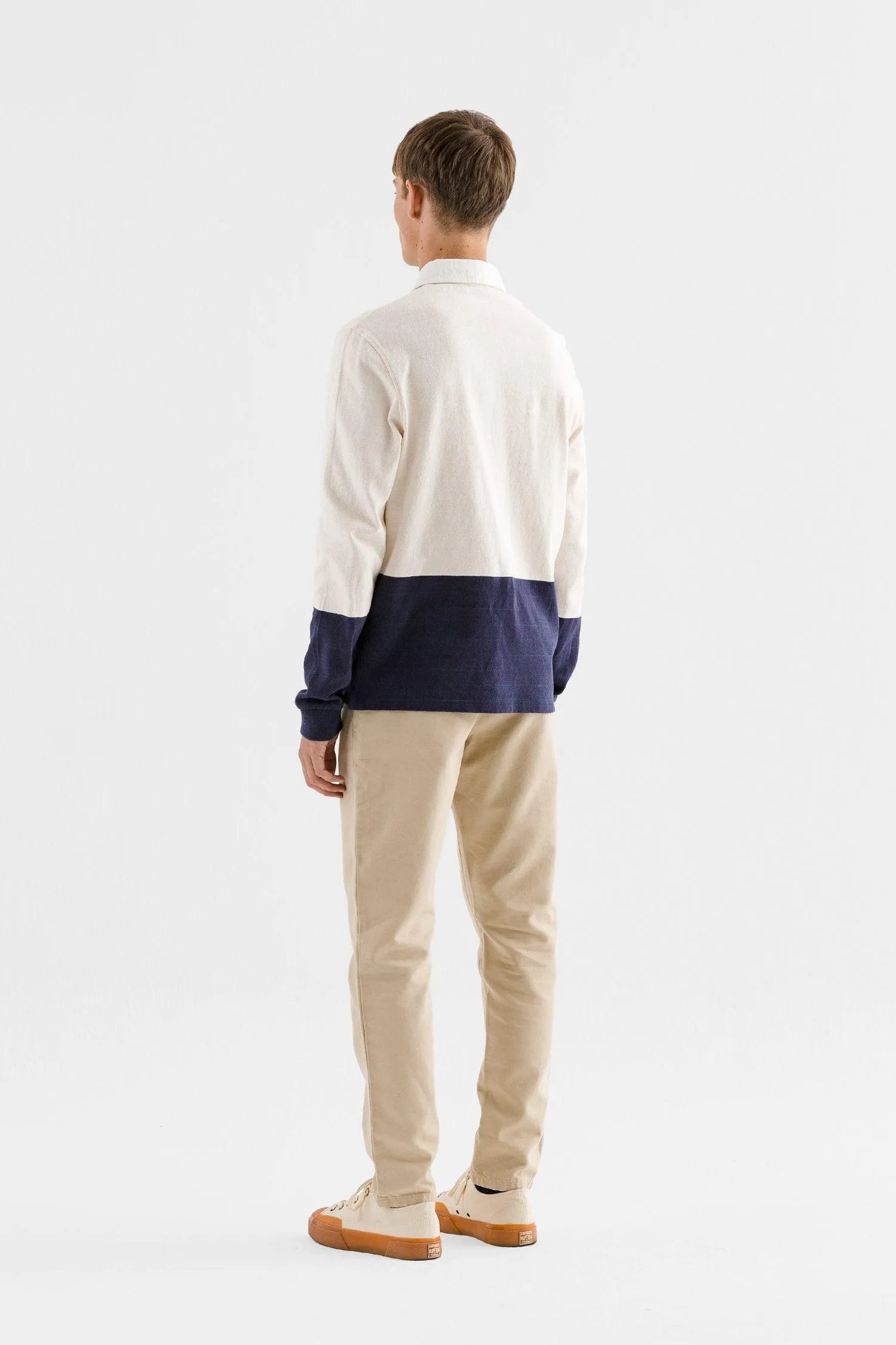 Polo Color Block - ECRU