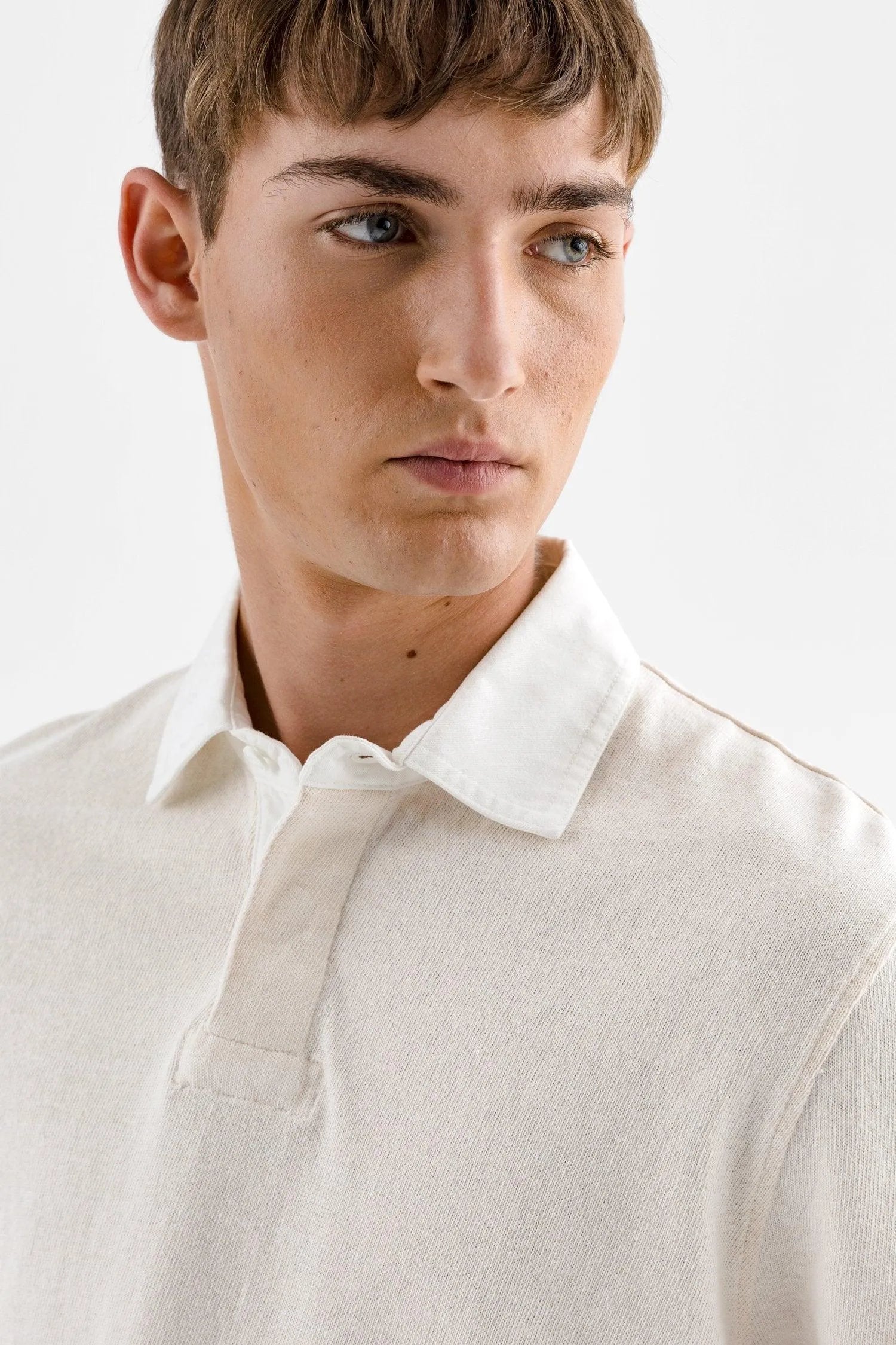 Polo Color Block - ECRU