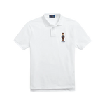 Polo Custom Slim Fit con Polo Bear - ECRU
