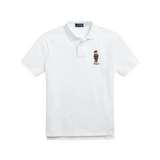 Polo Custom Slim Fit con Polo Bear - ECRU